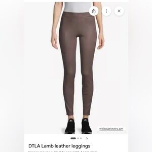 DTLA  Lamb Leather Leggings